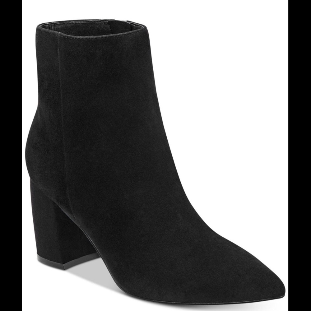 Marc Fisher Retire Black Suede Booties - Picture 2 of 6